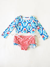 Micah Crop Rash Guard - Star Spangled Banner